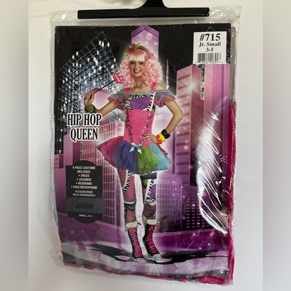 Dreamgirl Other - Dreamgirl Hip Hop Queen Costume - Pink and Multicolor
